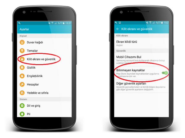 Hızlı Giris Android Uygula ması Nasıl Kurulur - 3